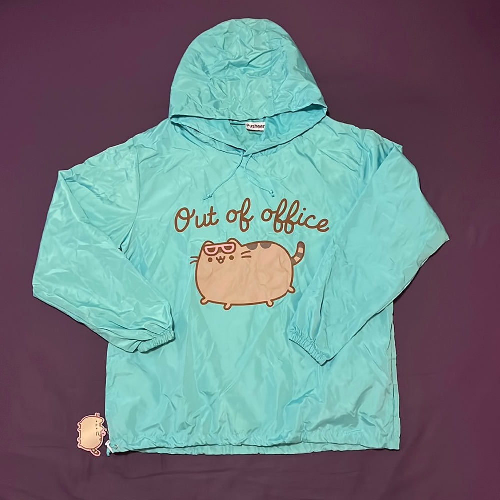 Pusheen hoodie rain jacket